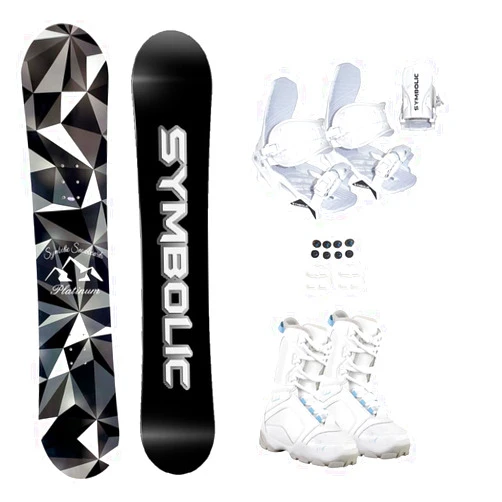 Symbolic Platinum Women Girl Snowboard & Bindings & Blem Choice Boots Complete Package