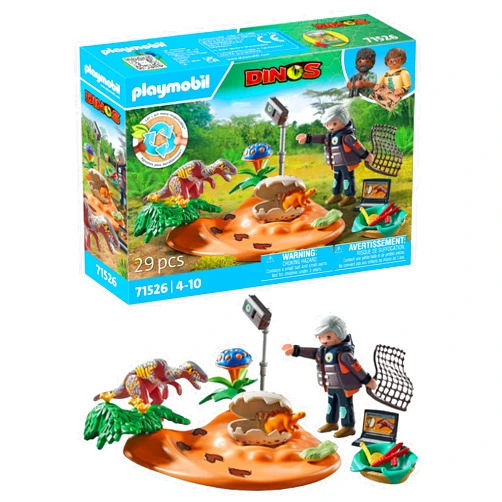 Playmobil Dinos: Stegosaurus Nest with Egg Thief
