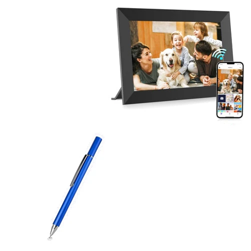 BoxWave Stylus Pen Compatible with MaxAngel Digital Picture Frame 10.1 in 32gb - FineTouch Capacitive Stylus, Super Precise Stylus Pen - Lunar Blue