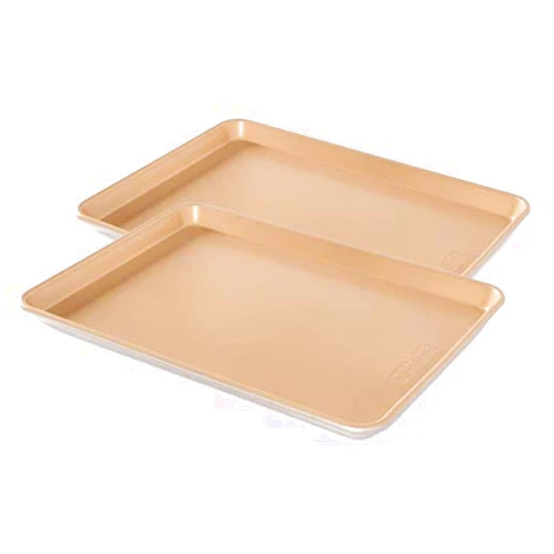 Nordic Ware Naturals Aluminum NonStick Baker's Half Sheet, 2-pack
