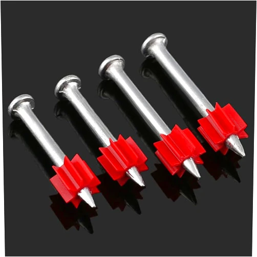 Generic GuHua Hard Cement Wall Steel Nail Shoot Nail Hardened Advertising Nails 25pcs - (Color: 32mm)