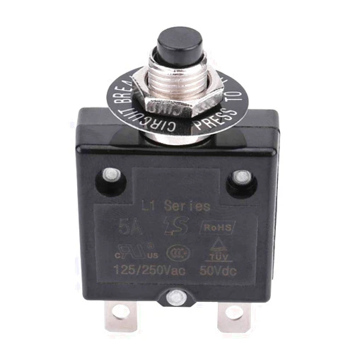 Yosoo Thermal Circuit Breaker, Circuit Breaker 5A 8A 10A 15A 18A 20A 30A Optional Reset Thermal Switch, 125-250V AC 50V DC Over Current Overload Protector Push Button Circuit Breaker(20 Amps)