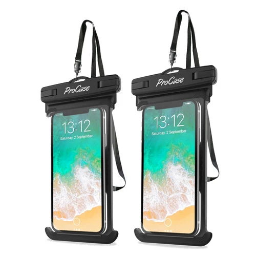 ProCase 2 Pack Waterproof Phone Pouch, Underwater Phone Case Up to 7
