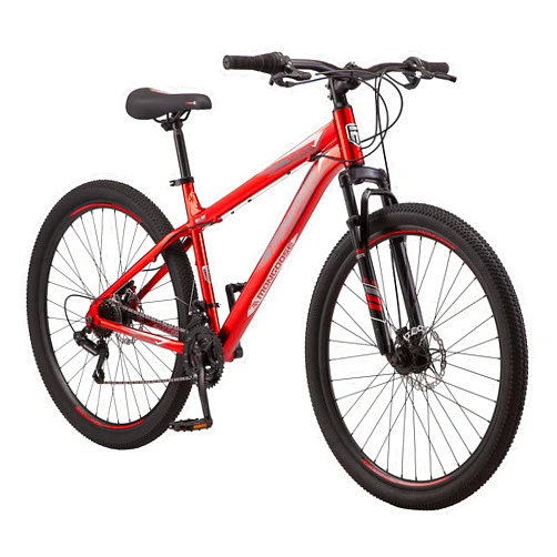 Mongoose Flatrock 21-Speed Hardtail Mountain Bike, 24 to 29-Inch Wheels, for Men Women Boys and Girls, Front Suspension, 14.5 to 18-Inch Aluminum Frame Options