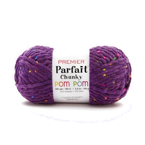 Premier Yarns Parfait Chunky Pom Pom 2107-08 Ultraviolet