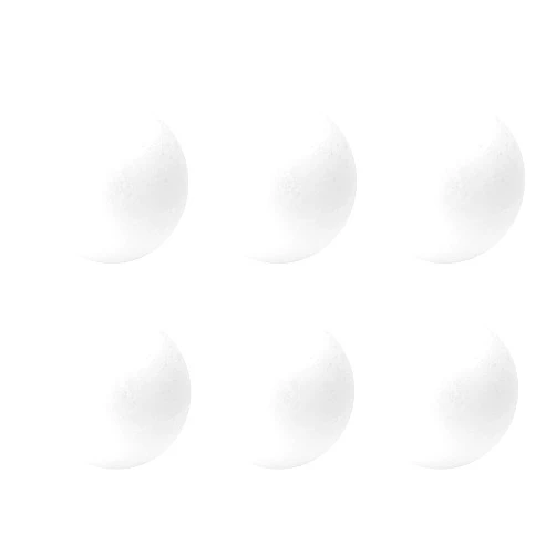 TFARC FOAM 6 Pack Foam Balls for Crafts, 4-Inch Round White Polystyrene Spheres for DIY Projects Ornaments Classroom Festivals Decoration