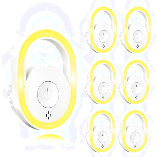 Seozio 2025 Upgraded Ultrasonic Pest Repeller 6 Packs, Mice Repellent for House, Indoor Ultrasonic Repellent for Mites Rodent Bugs Roaches Insects Spiders Mice Flies Cockroach
