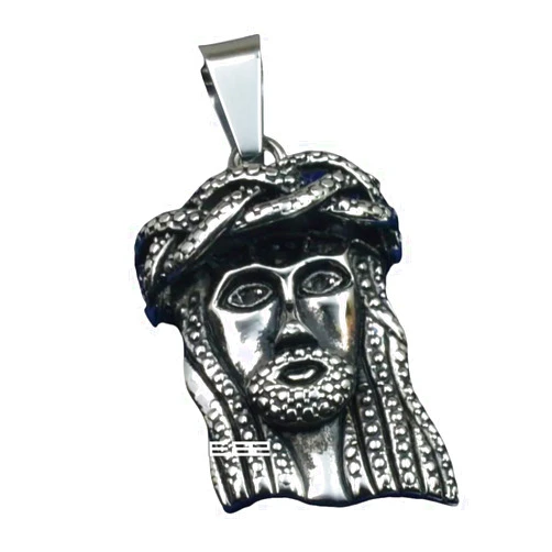 DAIHAITECH New 2024 Gift Fashion Silvertone Stainless Steeel Men And Women Jesus Pendant Fashion Accessories Creative Gift