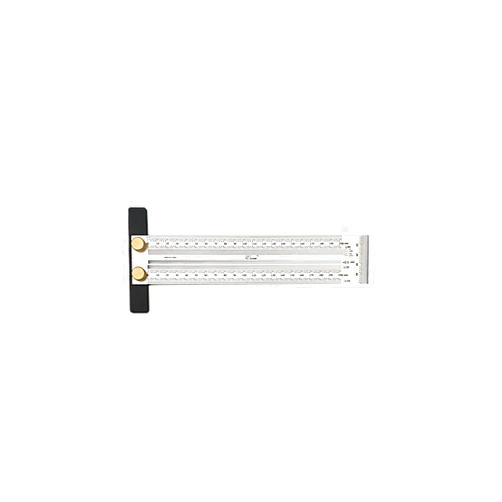 MEELYHOME T-Rule,Precision Marking T-Rule Precision Woodworking Tools T-Square,Positioning Scribing Gauge,Carpenter Mark T-Rule, 200mm
