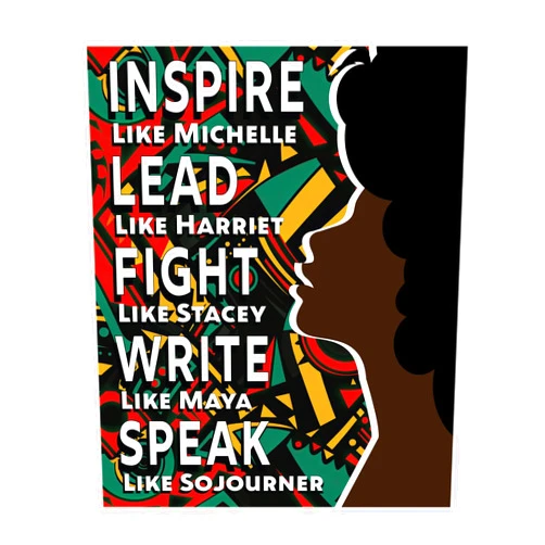 JennyGems Black History Month Gifts, Women Leaders Wooden Sign, Black History Month Decorations, Wall Art with Inspirational Quotes