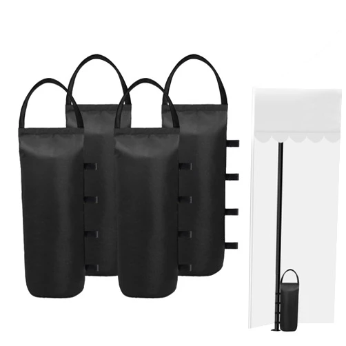 IALNAI 112 LBS Canopy Weights Sand Bags for Canopy Outdoor Advertising Tent Sunshade Fixed Windproof Pop up Tent（No Sand） 4-Pack Package May Vary