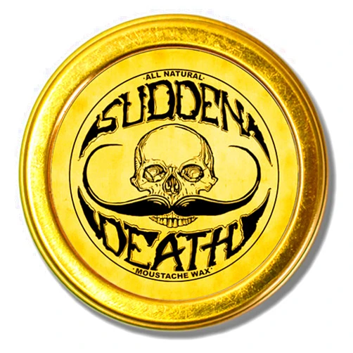 THE VINTAGE GROOMING CO. Mustache Wax Strong Hold Grooming For Men | Sudden Death Moustache & Beard Wax 1oz Tin | Perfect For Handlebar Mustaches By Death Grip | No Heat Source Required