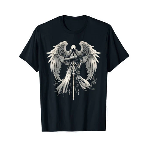 Archangel Grabriel Christianity SteMi Apparel Archangel Gabriel Catholic Christianity Guardian Angel T-Shirt