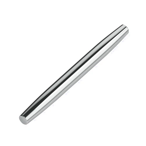 Qonakism French Rolling Pin (16.7 Inches) –Classic 304 Stainless Steel Roll Pin for Fondant, Pie Crust, Cookie, Pastry, Dough –Tapered Design & Smooth Construction - Essential Kitchen Utensil