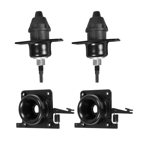 RANSOTO Hood Release Latch Compatible With 2004-2017 Volvo Trucks VN VNL Upper & Lower Latch 4 Sets Replaces 20498998 20565619 8074938