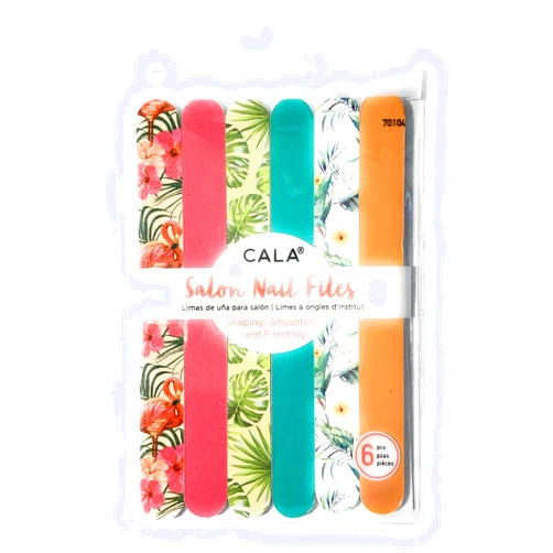 Cala Flamingo & palm nail files 6 count, 6 Count