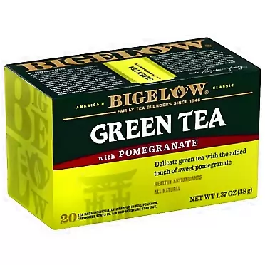 Bigelow Tea Green with Pomegranate 20 Bags (Pack of 3) 20 Count (Pack of 3)