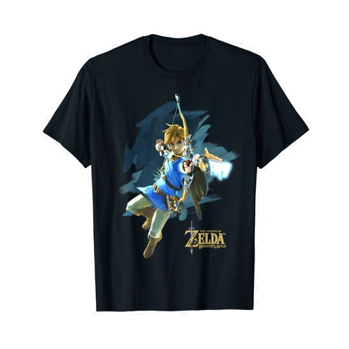The Legend of Zelda Legend Of Zelda Breath Of The Wild Link Archer Jump Shot C1 T-Shirt