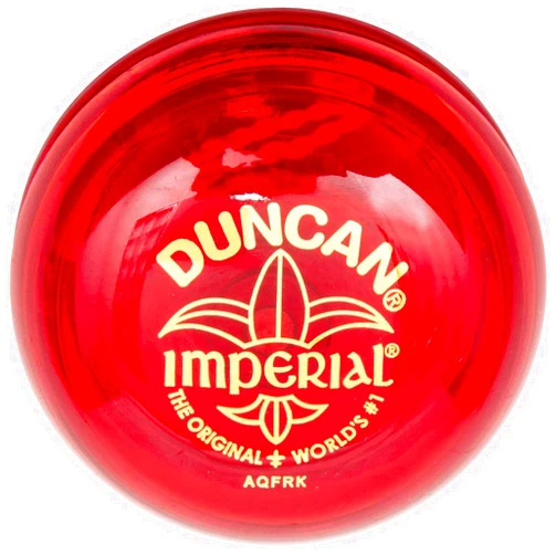 Duncan Toys Imperial Yo-Yo, Beginner Yo-Yo with String, Steel Axle and Plastic Body, Red