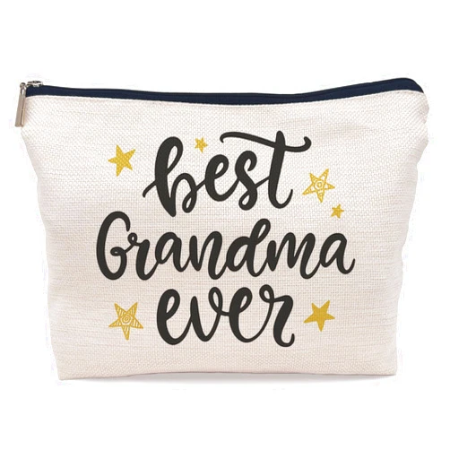 Lacosu Grandma Makeup Bag Cosmetic Bags for Women, Grandma Gifts from Grandchildren, Best Grandma Ever Gifts, Grandma Birthday Mother's Day Gifts, Grandma Small Cosmetic Makeup Bag for Purse