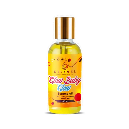 KIYAMEL Glow Baby Glow Eczema Relief High Performing Oil for Babies with mild to severe eczema, Scars, Rough and Dark Patches left due to Eczema, Mosquito bites, and other problematic Skin conditions