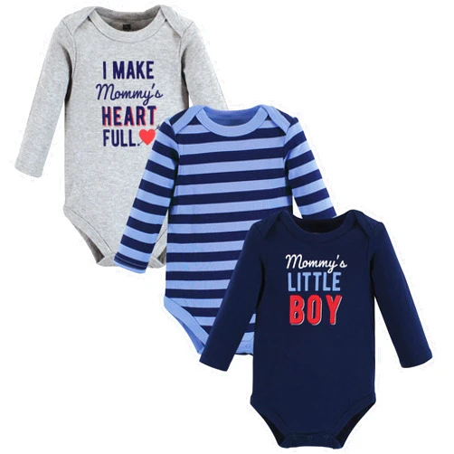 Hudson Baby unisex-baby Cotton Long-sleeve Bodysuits