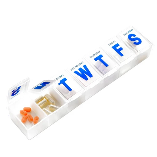 MEDca Weekly Pill Organizer, 7-Day Pill Planner Extra Large