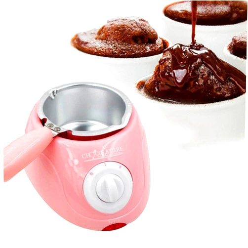 Ochine Forart Electric Chocolate Melting Pot Chocolate Melting Pot Chocolate Melting Warming Fondue Set Electric Heated Choco Melting Pot for making Chocolate and Candy