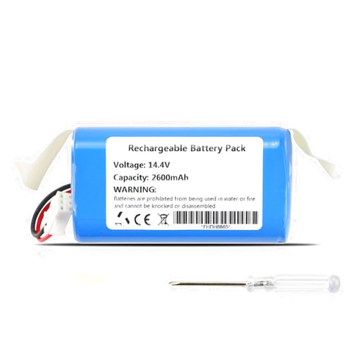 ZTHY New 2600mAh Battery Replacement for Tikom G8000 L8000 L9000 Yeedi K600 K650 K680 K700 K730 Conga Excellence 990 950 1090 1790 1990 Robot Vacuum Cleaner 14.4V