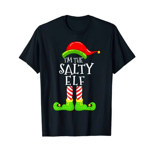 I'm the Elf Matching Family Christmas Gift Stuffs I'm The Salty Elf Group Matching Family Christmas Pyjamas T-Shirt