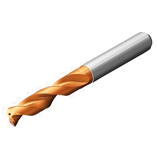 Sandvik Coromant CoroDrill Delta-C R846 Carbide Drill Bit, Jobber Length, Multilayer Finish, Round Shank, Coolant Through, 140 Degree Point, 5.8mm Size, 44mm Cutting Length
