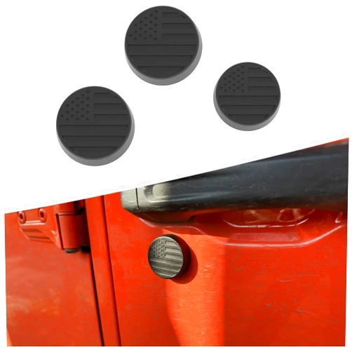 Timilge Keyhole Covers, Magnetic Door Lock Cover for 2018-2024 Wrangler JL and Gladiator JT, Keyhole Protection Accessories