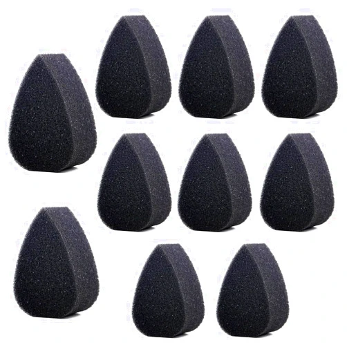 Bowitzki Face Paint Sponges for Face Painting Adults Kids Black Sponges High Density Art Work Makeup and Body Paint Halloween Christmas Festival (10 Petals)