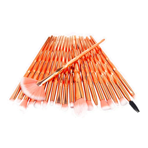 GreenLife® Makeup Brushes set 20pcs Unicorn eye Makeup Brush kit Premium Synthetic Face Eyes Eyeliner Foundation Brush Blending Eyeshadow Blush Concealer Cosmetic Powder Cream Brushes (Rose Gold)