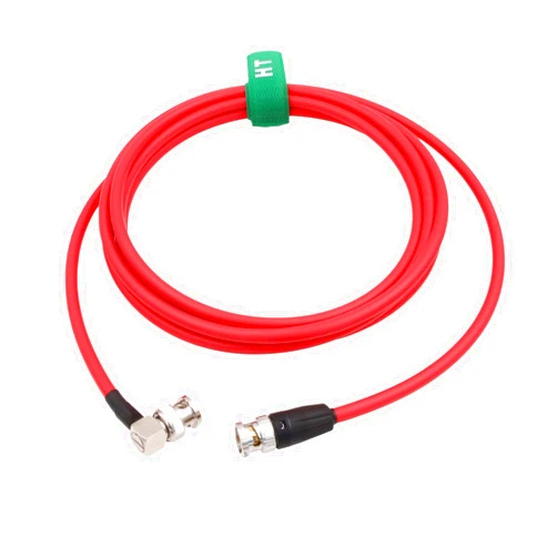 HangTon 12G 4K Raw SDI Coaxial Video Cable BNC to BNC Canare LV-61S 75 ohm for Canon Blackmagic Camera Monitor Flexible Shielded 1.5M Red