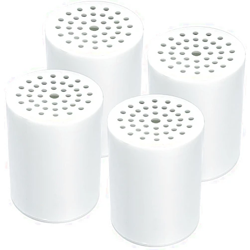 CASAHEAL 4 Pack 15 Stage Shower Filter Replacement Cartridge, Shower Filter For Hard Water, Universally Compatible With Any Similar Design, Shower Water Softener with High Output