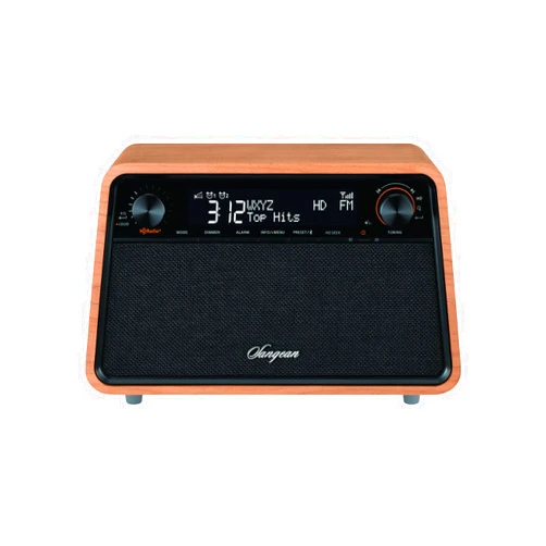 Sangean HDR-19 HD Radio/AM/FM-RDS/Bluetooth/AUX Premium Wooden Cabinet Radio