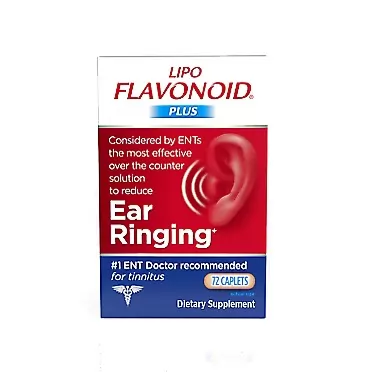 Lipo-Flavonoid Plus Ear Health Supplement #1 ENT Doctor Recommended for Ear Ringing Most Effective Over The Counter Tinnitus Treatment, Lemon, 72 Count