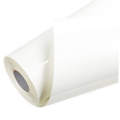 TORC White Glitter HTV Heat Transfer Vinyl Roll 12 inch x 20 ft Sparkly Iron on Vinyl for T Shirts Crafts Bulk