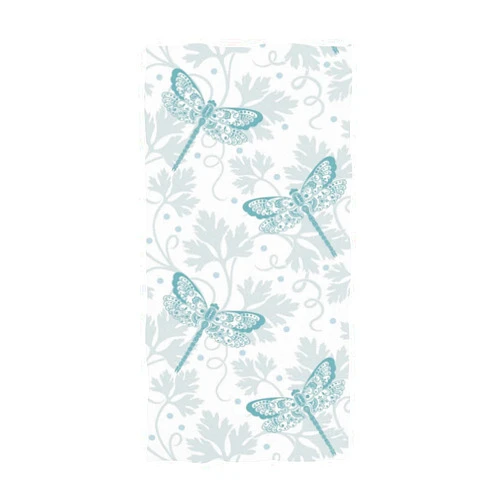Naanle Beautiful Fresh Dragonfly and Parsley Floral Pattern Soft Highly Absorbent Large Decorative Hand Towels Multipurpose for Bathroom, Hotel, Gym and Spa (16 x 30 Inches)