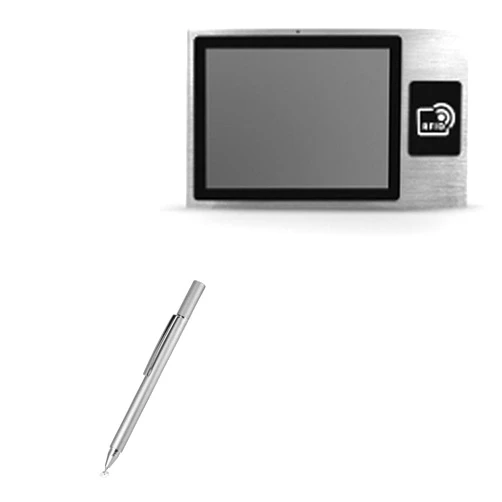 BoxWave Stylus Pen Compatible with Geekland GK-INNOD-NFC-13 (13 in) - FineTouch Capacitive Stylus, Super Precise Stylus Pen - Metallic Silver