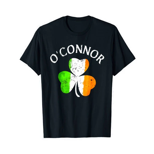 St Patricks Day Shirt by Zum2 O'Connor Irish Family Name T-Shirt