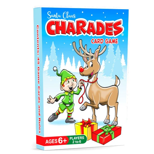 Arizona GameCo Santa Claus Charades, a Family Christmas Party Game for Kids Ages 6 and Up – No Reading is Required to Play – Perfect for Families, Stocking Stuffer