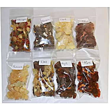 Rainbowrecords239 Resin Incense Variety Sampler Set: 8 Fragrances, 8 x 1/2 oz bags by Rainbowrecords239