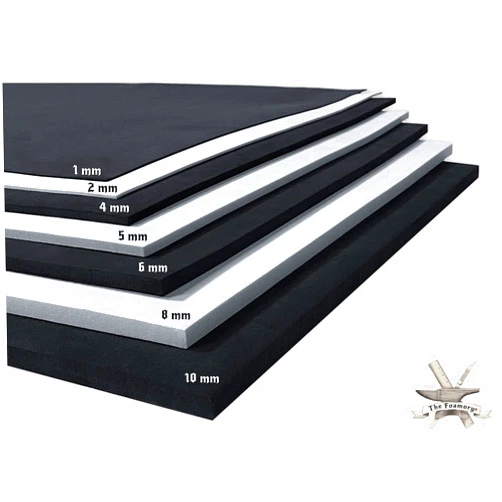 The Foamory EVA Foam Cosplay - 5mm (1mm to 10mm) - Black or White - 14