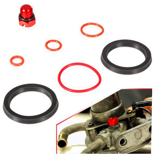 Yoursme For Chevy 6.6L Duramax Fuel Filter Head Primer Rebuild Seal Kit, Viton O-Rings and Air Bleeder Screw for 2001-2013 6.6L Chevy Duramax Fuel Filter Primer