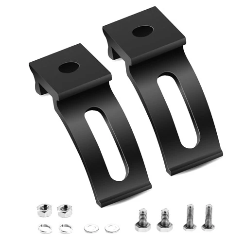 LEDKITO Base Mounting Bracket LED Light Bar Universal Slide Mounting Bracket 2PCS Adjustable Side Bracket Kit for Most Straight Light Bar Work Lights Pod Lights from 4 inch up to 52 inch(Pack of 2)