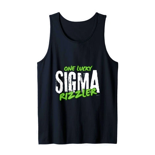 Lucky Sigma Rizzler St. Patrick cool men women One Lucky Sigma Rizzler St. Patrick's Irish For One Day Tank Top