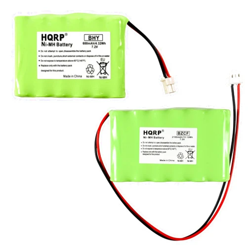 HQRP Bundle Battery Compatible with Honeywell Intrusion 300-06868 Plus Battery сompatible with ADT 300-03866 LYNXRCHKIT-SHA