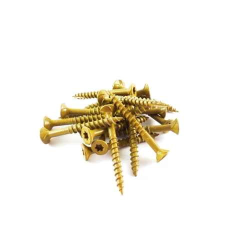 WoodPro Fasteners AP9X212-1 #9 by 2-1/2-Inch All Purpose Wood Construction Screws, T25, 1LB Net Weight,Gold